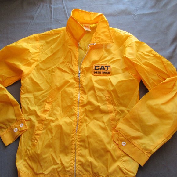 Mens Vtg CAT Diesel Lightweight Jacket Sz S - Picture 1 of 5